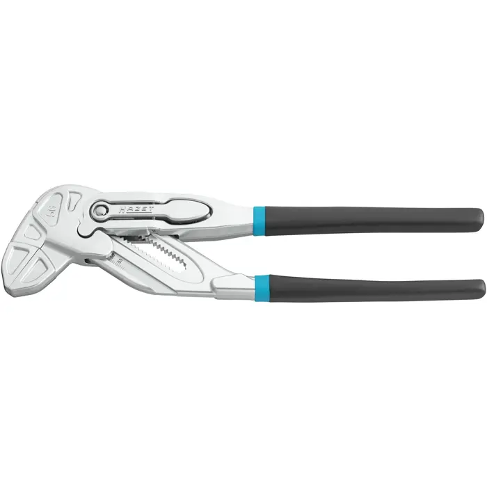 Hazet pliers wrench 762-26 (black/blue, 260mm, quick adjustment tip/step)