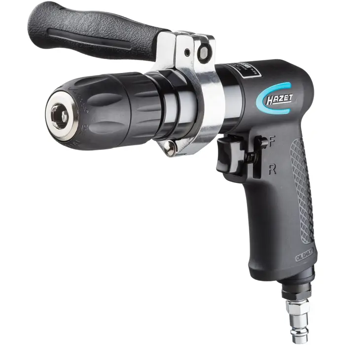 Hazet pneumatic drill 9030P-1 black, keyless drill chuck 1 - 13 mm