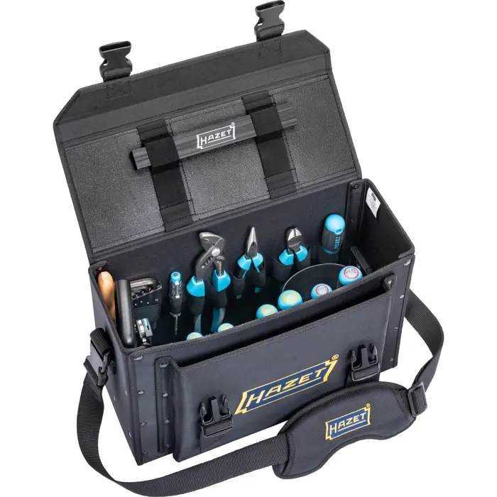 Hazet tool bag small, equipped 191T-1/51, tool set (black, with 51 professional tools)