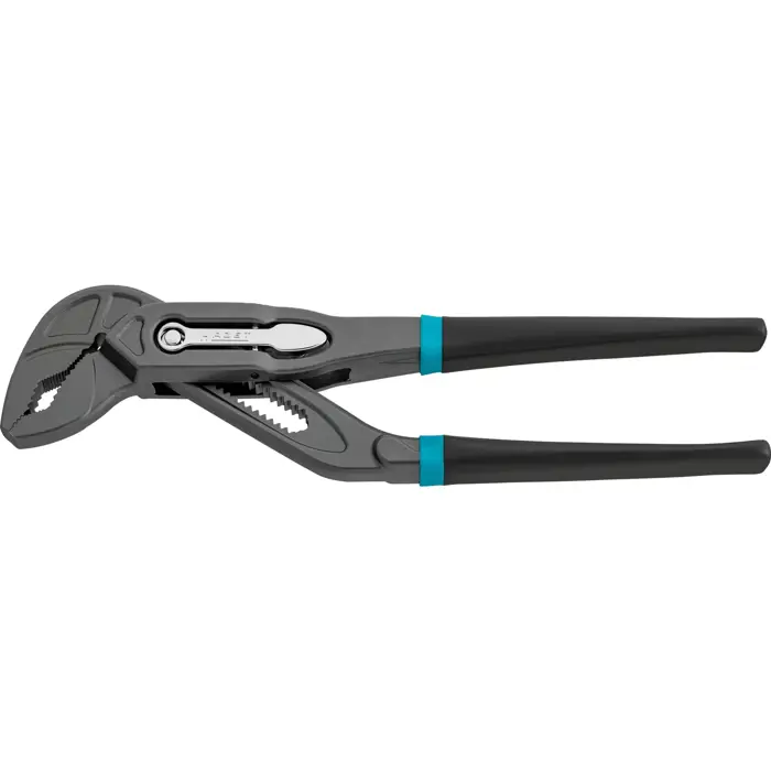 Hazet universal / water pump pliers 760-18, pipe / water pump pliers (black/blue, 180mm, quick adjustment tip/step)