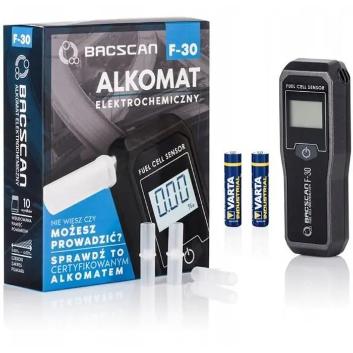 HI-TECH MEDICAL BACSCAN F-30 alcohol tester 0 - 4% Black