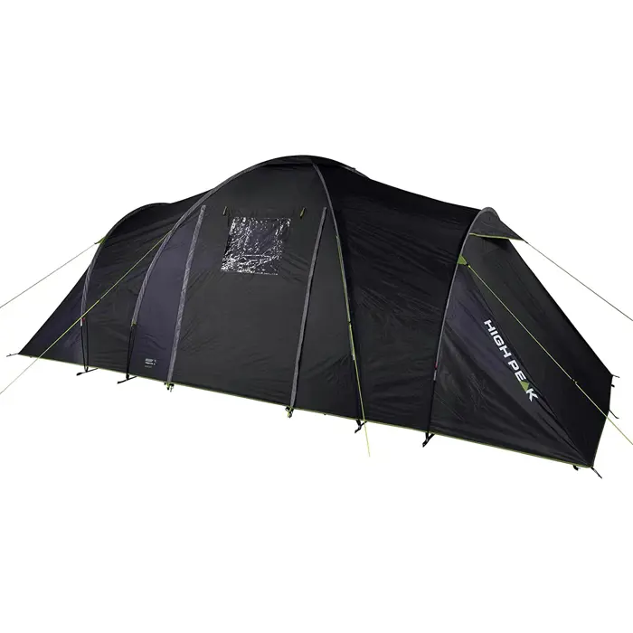 High Peak dome tent Como 6.0 (dark grey/green, with 2 bedrooms, model 2022)