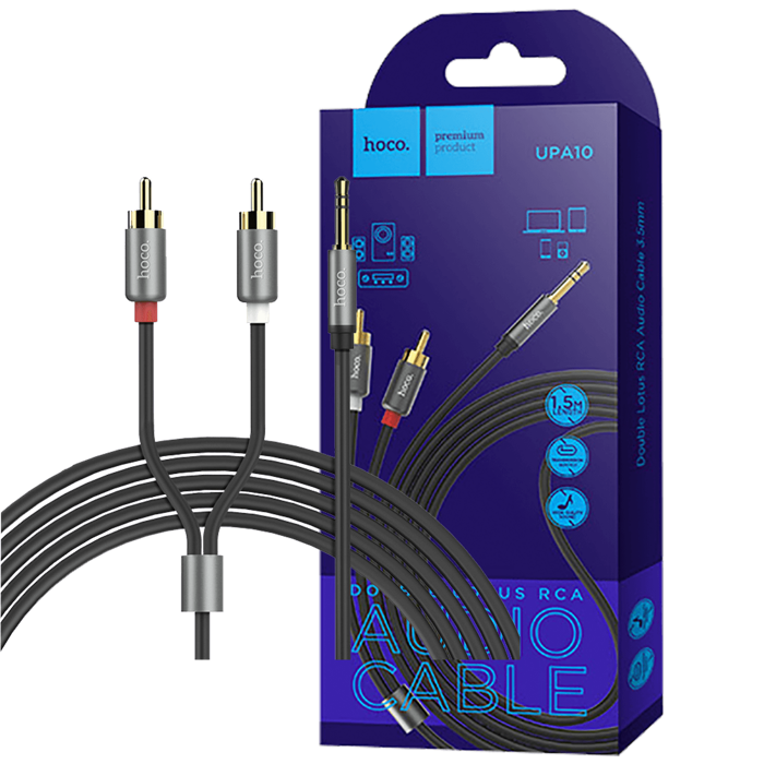 hoco. Audio kabel RCA na 3.5 mm, dužina 1.5 metar - UPA 10 RCA to 3.5mm