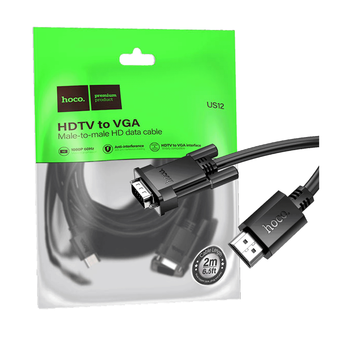 hoco. HDMI na VGA kabl, dužina 2 met. - US12