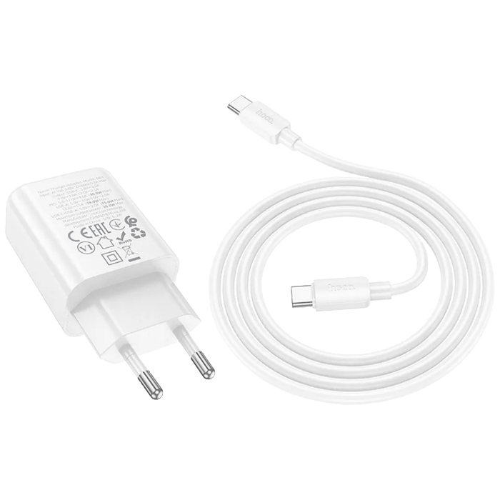 hoco-punjac-kucni-sa-type-c-kabelom-pd30w-qc30-n63-gentle-ty-66207-dez-59475.webp