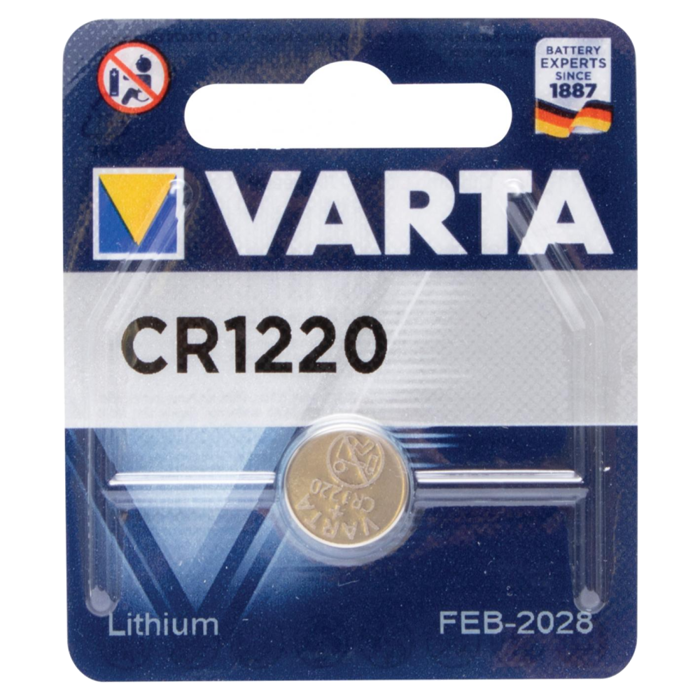Varta Baterija litijska, CR1220, 3 V, dugmasta, blister 1 kom
