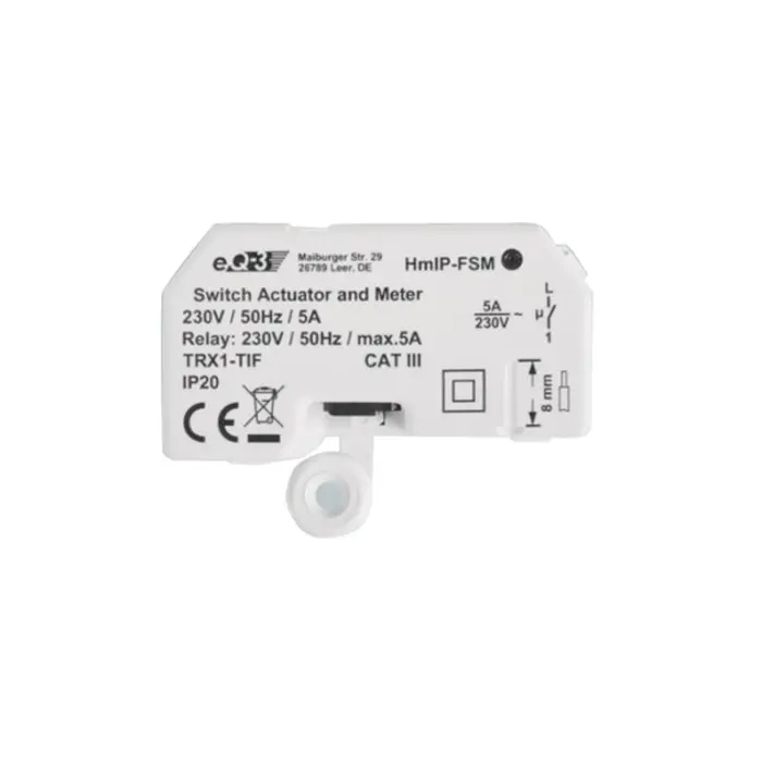 Homematic IP switching measuring actuator for flush-mounting (HmIP-FSM), relay