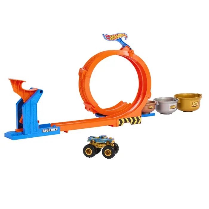 Hot Wheels City Skok po trofeum + monster truck