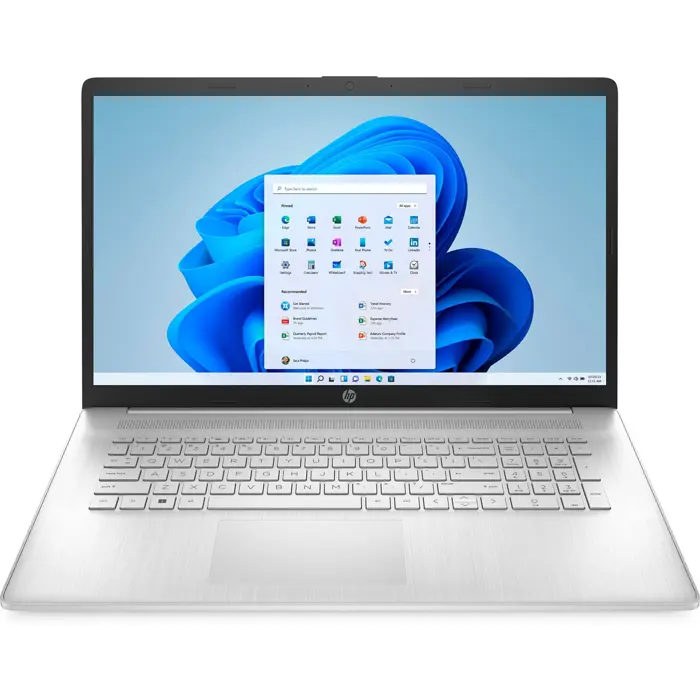 HP 17-CN2068CL i5-1235U 17.3" FHD AG 8GB SSD512 BT BLKB FPR Win11 Natural Silver (REPACK) 2Y