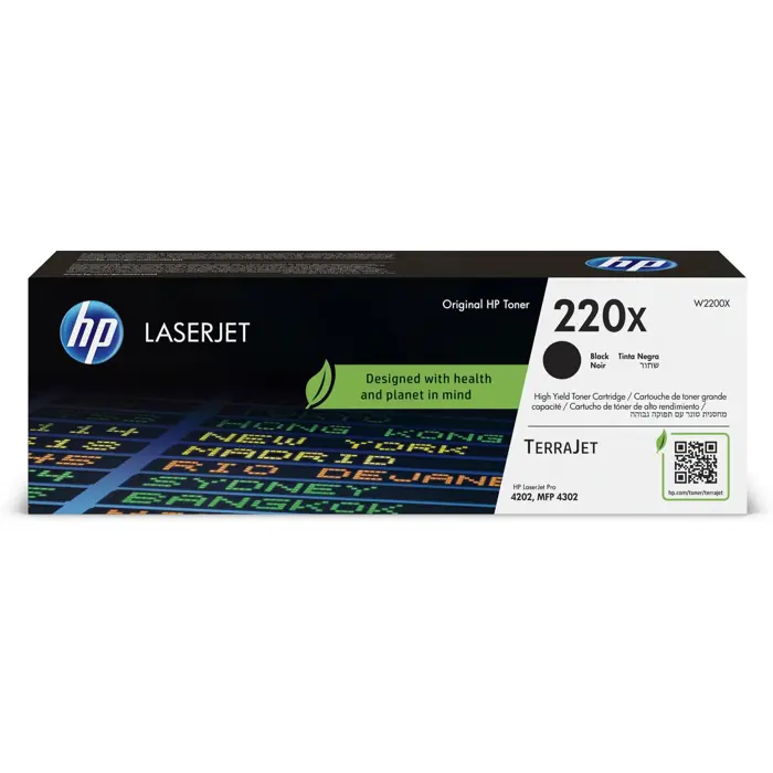 HP 220X      Schwarz     LaserJet    Tonerpatrone