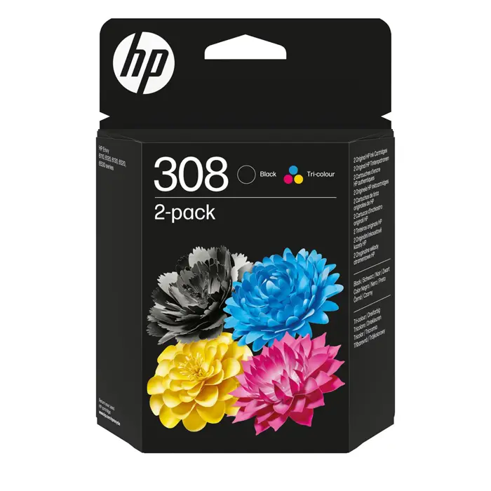 HP 308 Ink CMYK Multipack 6L6S6UE