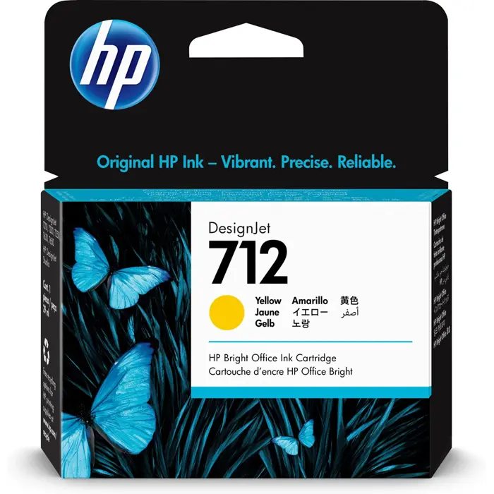HP 712      Gelb                Tintenpatrone