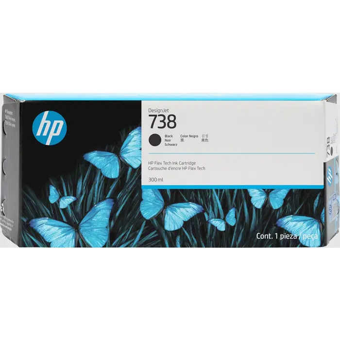 HP 738      Schwarz             Tintenpatrone 300ml