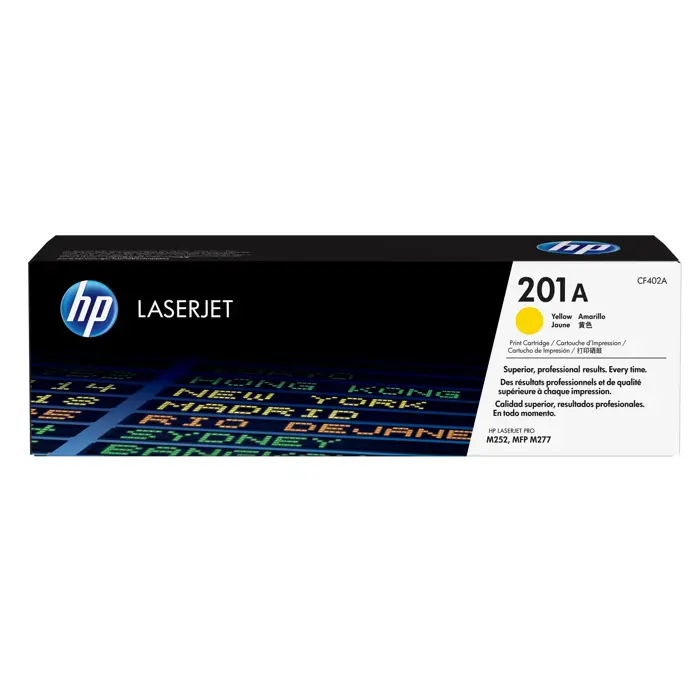 HP Cartridge number 201A HP201A HP 201A Yellow Gelb 1,4k (CF402A)