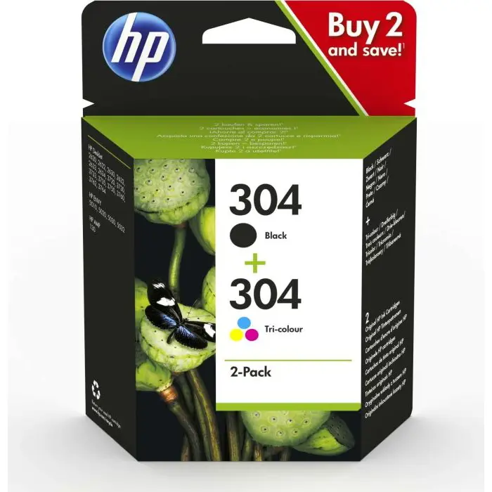 HP ink pack of 2 no. 304 (3JB05AE)