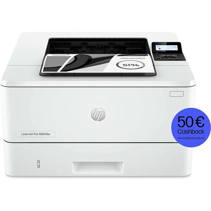 HP LaserJet Pro 4002dw, laser printer (grey/grey, USB, LAN, WLAN)