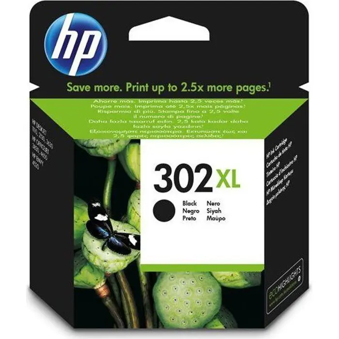 HP No. 302XL black F6U68AE