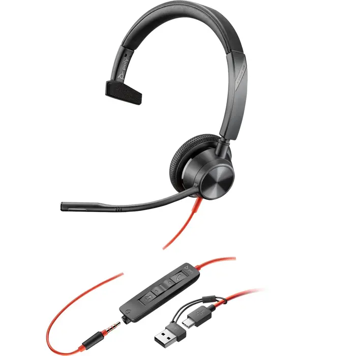 HP Poly Blackwire 3315 (black, mono, USB-C)