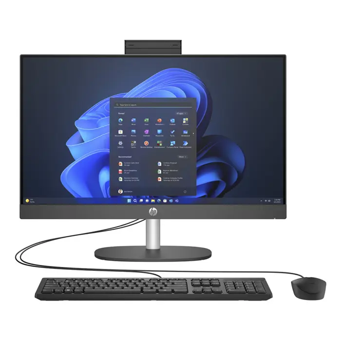 HP ProOne 240 G10 AiO; Core i3 N300 0.8GHz/8GB RAM/512GB SSD PCIe;WiFi/BT/webcam/23.8" FHD (1920x1080)/Win 11 Pro 64-bit/Height Adjustable - Premium Obnovljeno