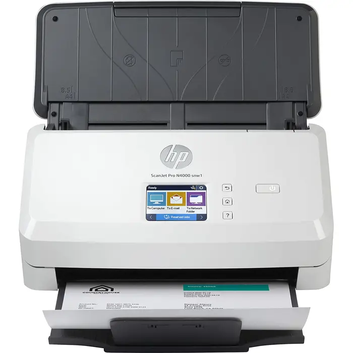 HP ScanJet Pro N4000 snw1, feeder scanner (gray, USB, LAN, WLAN, Wi-Fi direct)