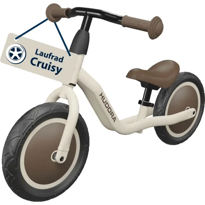 HUDORA balance bike Cruisy 10" mocha