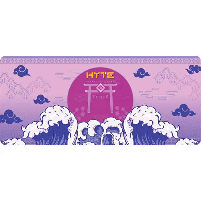 HYTE Eternity Desk Pad, Gaming Mouse Pad (Purple/Multicolor)