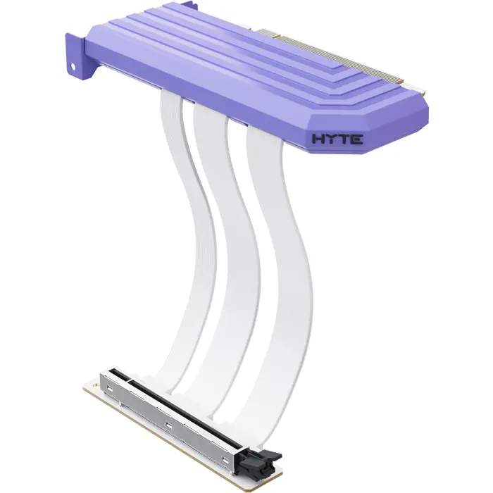 HYTE PCIe 5.0 Hyper Riser, extension cable purple/white, 20cm