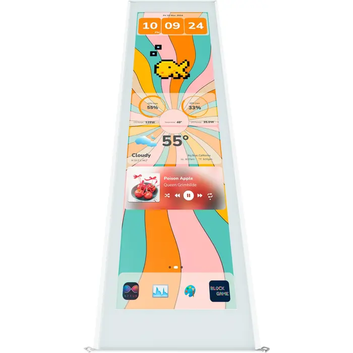 HYTE Y70 Touch Display Upgrade (white, 14.5-inch touchscreen)