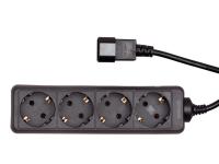 UPS Razdelilec - IEC v 4x ŠUKO priklop - ENT-OP-IEC-3DIN
