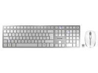 Tipkovnica in miška Cherry DW 9100 SLIM, Bluetooth, bela, USB, UK SLO g. - JD-9100GB-1