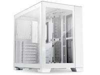 Računalniško ohišje Lian Li O11 Dynamic Mini Snow Edition, ATX, Midi-Tower, kaljeno steklo, belo - O11DMI-S
