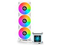 Komplet za tekočinsko hlajenje AIO Liquid Cooler Lian Li GALAHAD II LCD 360, ARGB, bel - GA2ALCD36W