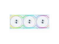 Ventilator za ohišje Lian Li UNI FAN SL Wireless 120 Reverse Blade ARGB PWM 120mm, 3 Pack + Kontroler, bel - 12RSL1W3W