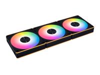 Ventilator za ohišje Lian Li UNI FAN CL Wireless 120 ARGB PWM 120mm, 3 Pack + kontroler, črn - 12CL1W3B