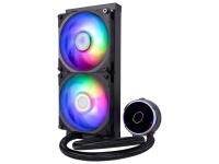 Komplet za tekočinsko hlajenje AIO Liquid Cooler Cooler Master MasterLiquid PL240 Flux, 240mm, ARGB, črn - MLY-D24M-A23PZ-R1