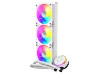 Komplet za tekočinsko hlajenje AIO Liquid Cooler Cooler Master MasterLiquid PL360 Flux, 360mm, ARGB, bel - MLY-D36M-A23PZ-RW