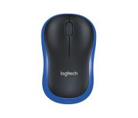Miška Logitech M185 Wireless, nano, optična, modra - 910-002236
