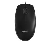 Miška Logitech OEM B100 Optical mouse, črna, USB - 910-003357