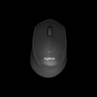 Miška Logitech M330 Silent Plus, črna - 910-004909
