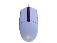 Miška Logitech G102 LIGHTSYNC, vijolična - 910-005854