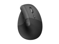 Miška Logitech Lift Vertical Ergonomic, grafitna - 910-006473