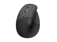 Miška Logitech Lift LEFT Vertical Ergonomic, grafitna - 910-006474