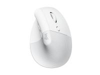 Miška Logitech Lift Vertical Ergonomic, bela - 910-006475