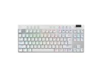Tipkovnica Logitech G PRO X TKL Brown Tactile, Lightspeed, bela, USB, SLO g. - 920-012148