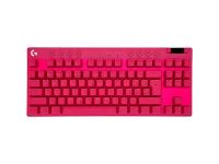 Tipkovnica Logitech G PRO X TKL Brown Tactile, Lightspeed, roza, USB, SLO g. - 920-012159