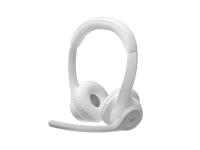 Slušalke Logitech Zone 300, Bluetooth, bele - 981-001417