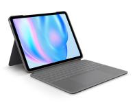 Ovitek s tipkovnico Logitech Combo Touch za iPad Air 11", M2, siv, Slo g. - 920-012636