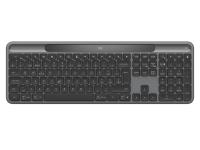 Tipkovnica Logitech K980 Signature Slim Solar+, Wireless, grafitna, SLO g. - 920-013764