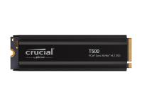 SSD 1TB M.2 80mm PCI-e 4.0 x4 NVMe, CRUCIAL T500 Heatsink (CT1000T500SSD5) - CT1000T500SSD5