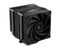 Hladilnik za procesor DeepCool AK620 Zero Dark, 2x 120mm, 260W TDP, črn - R-AK620-BKNNMT-G-1